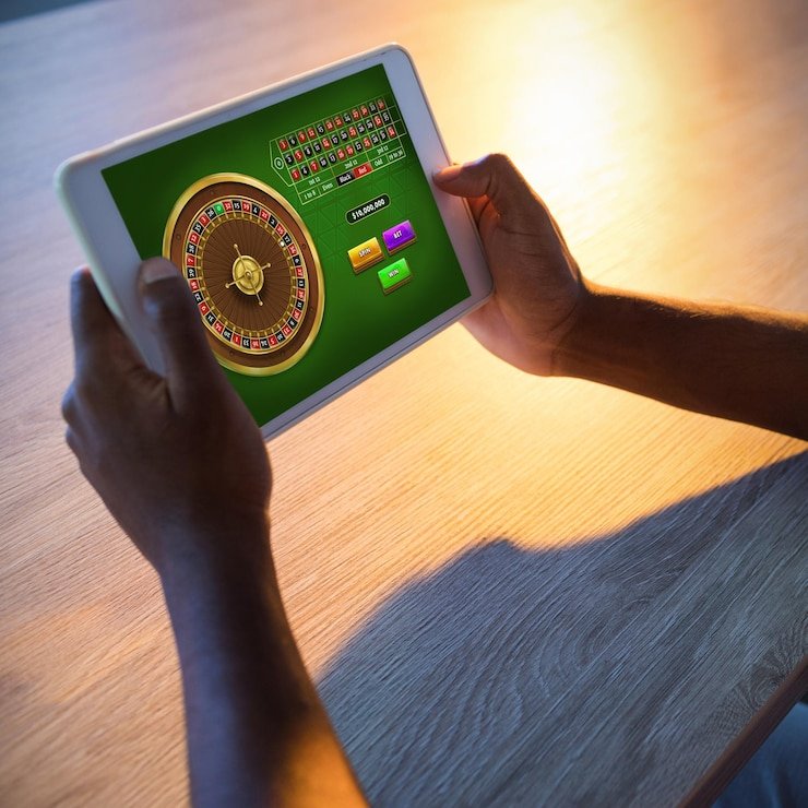 Hood vs Wolf slot reels and payout symbols on hotel4d slot mobile interface